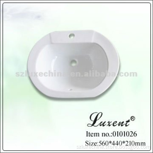 Ceramic oval shape 22"Above Counter Basin